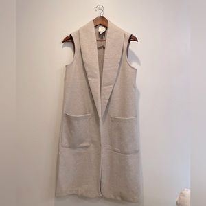 NWOT Joie Duster Cardigan Vest Taupe